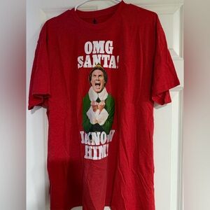 ELF Red T-Shirt with White Text
